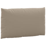 Coussins de palette lot de 2 taupe tissu oxford