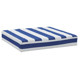 Coussins de palette lot de 2 rayures bleues/blanches