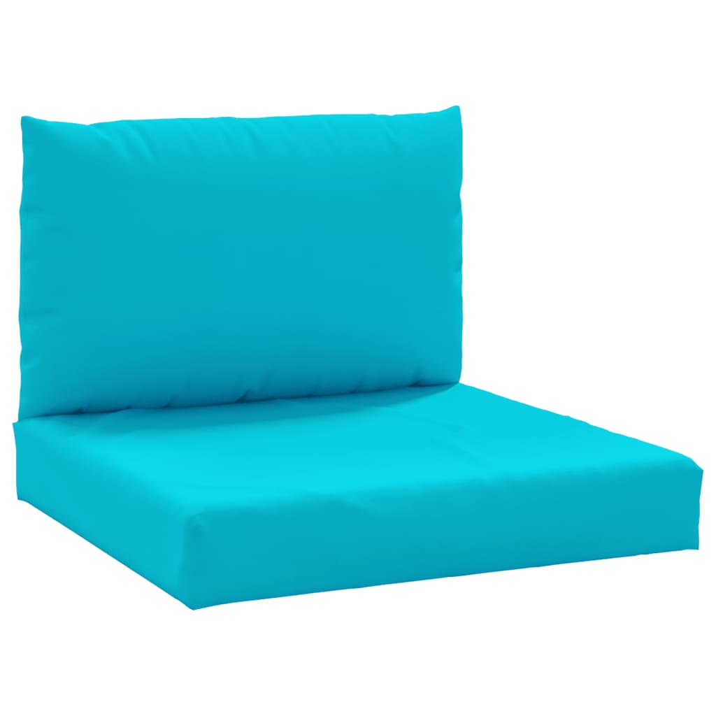 Coussins de palette lot de 2 turquoise tissu Oxford