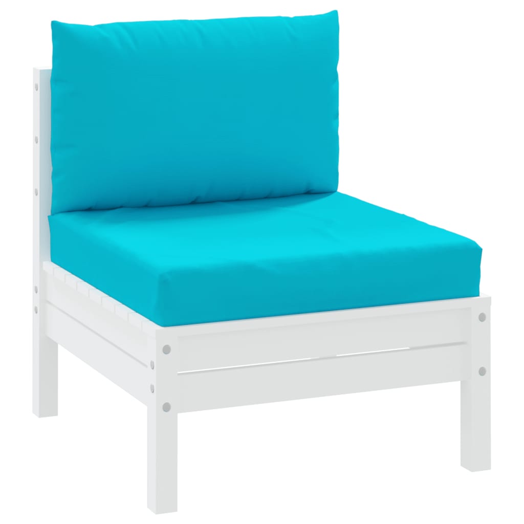 Coussins de palette lot de 2 turquoise tissu Oxford