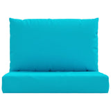 Coussins de palette lot de 2 turquoise tissu Oxford