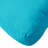 Coussins de palette lot de 2 turquoise tissu Oxford