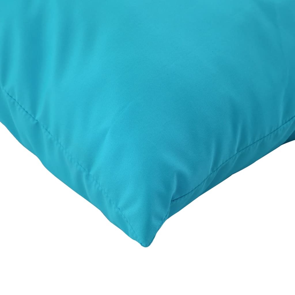 Coussins de palette lot de 2 turquoise tissu Oxford