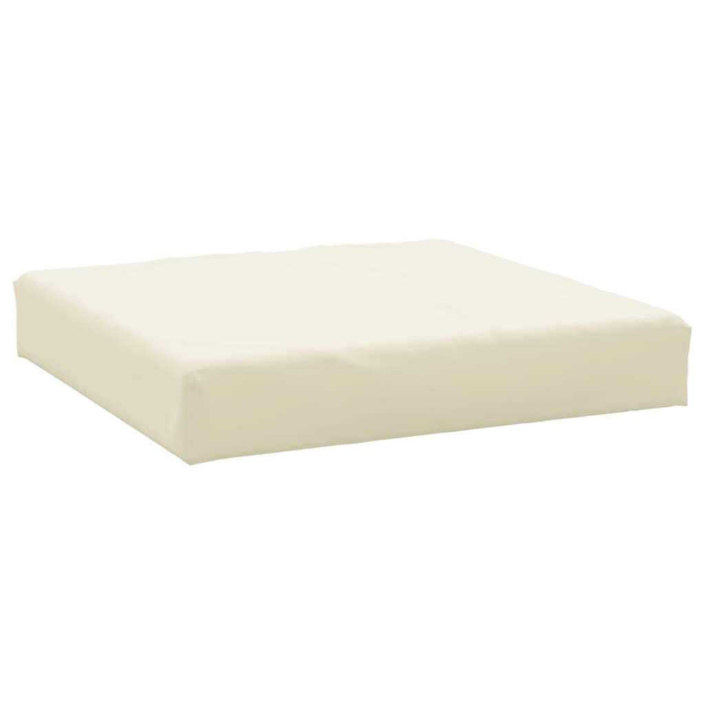 Coussins de palette lot de 3 blanc crème tissu oxford