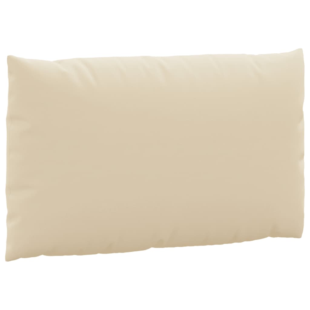 Coussins de palette lot de 3 beige tissu oxford