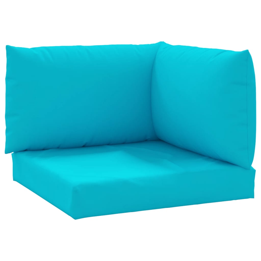 Pallet cushions set of 3 turquoise Oxford fabric