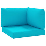 Pallet cushions set of 3 turquoise Oxford fabric