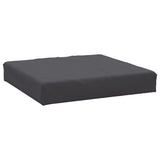 Coussin de palette anthracite 60x60x8 cm tissu oxford