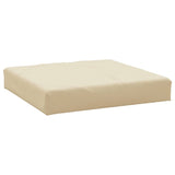 Coussin de palette beige 60x60x8 cm tissu oxford