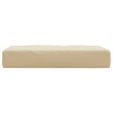 Coussin de palette beige 60x60x8 cm tissu oxford