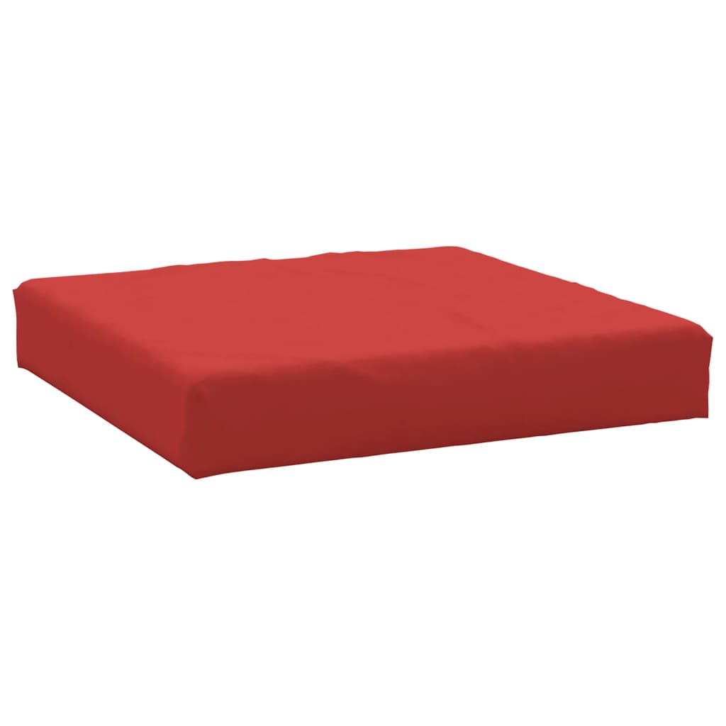 Coussin de palette rouge 60x60x8 cm tissu oxford