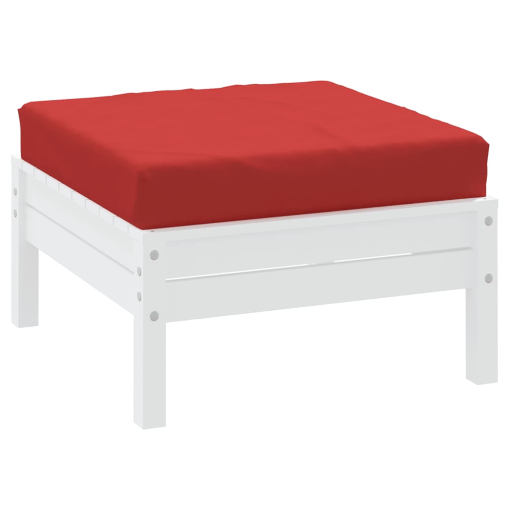 Coussin de palette rouge 60x60x8 cm tissu oxford