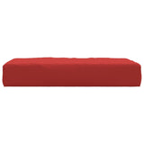 Coussin de palette rouge 60x60x8 cm tissu oxford