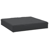 Coussin de palette noir 60x60x8 cm tissu oxford