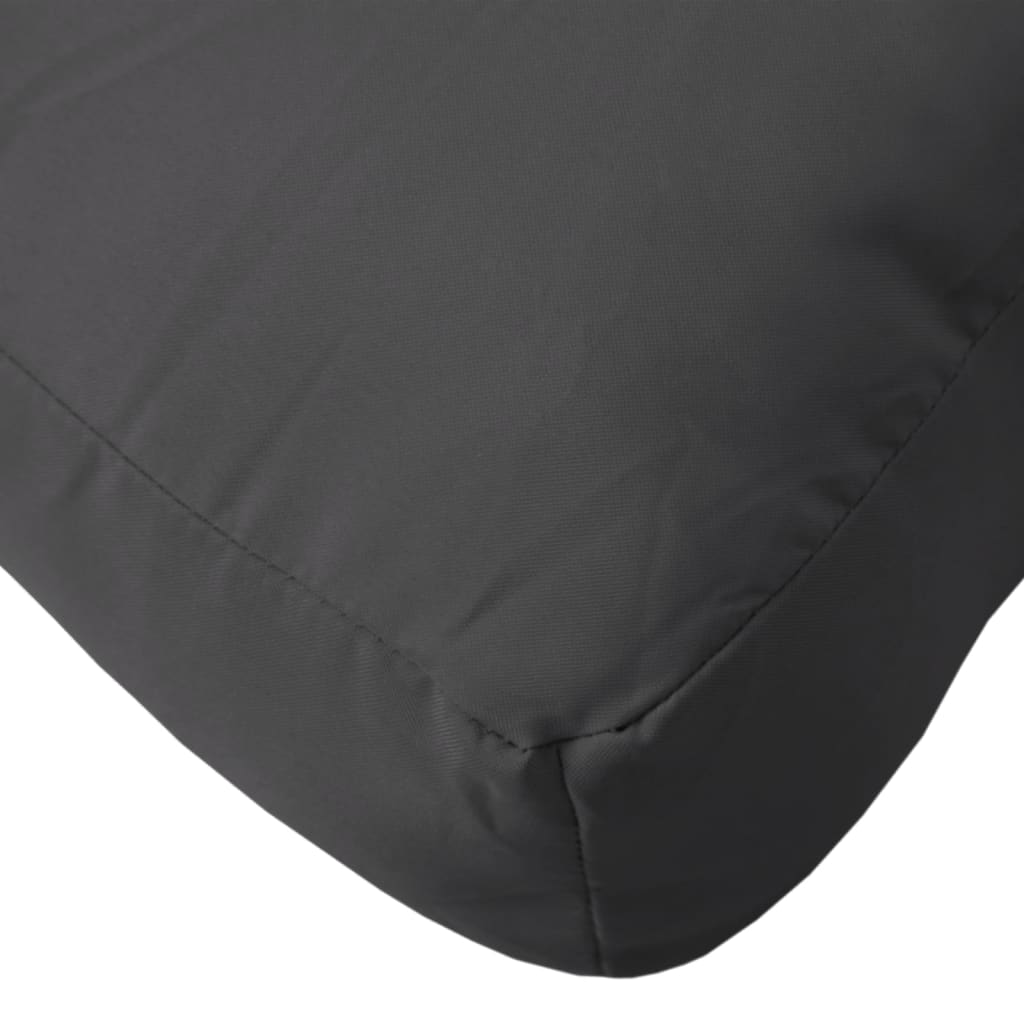 Coussin de palette noir 60x60x8 cm tissu oxford