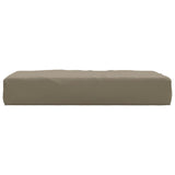 Coussin de palette taupe 60x60x8 cm tissu oxford