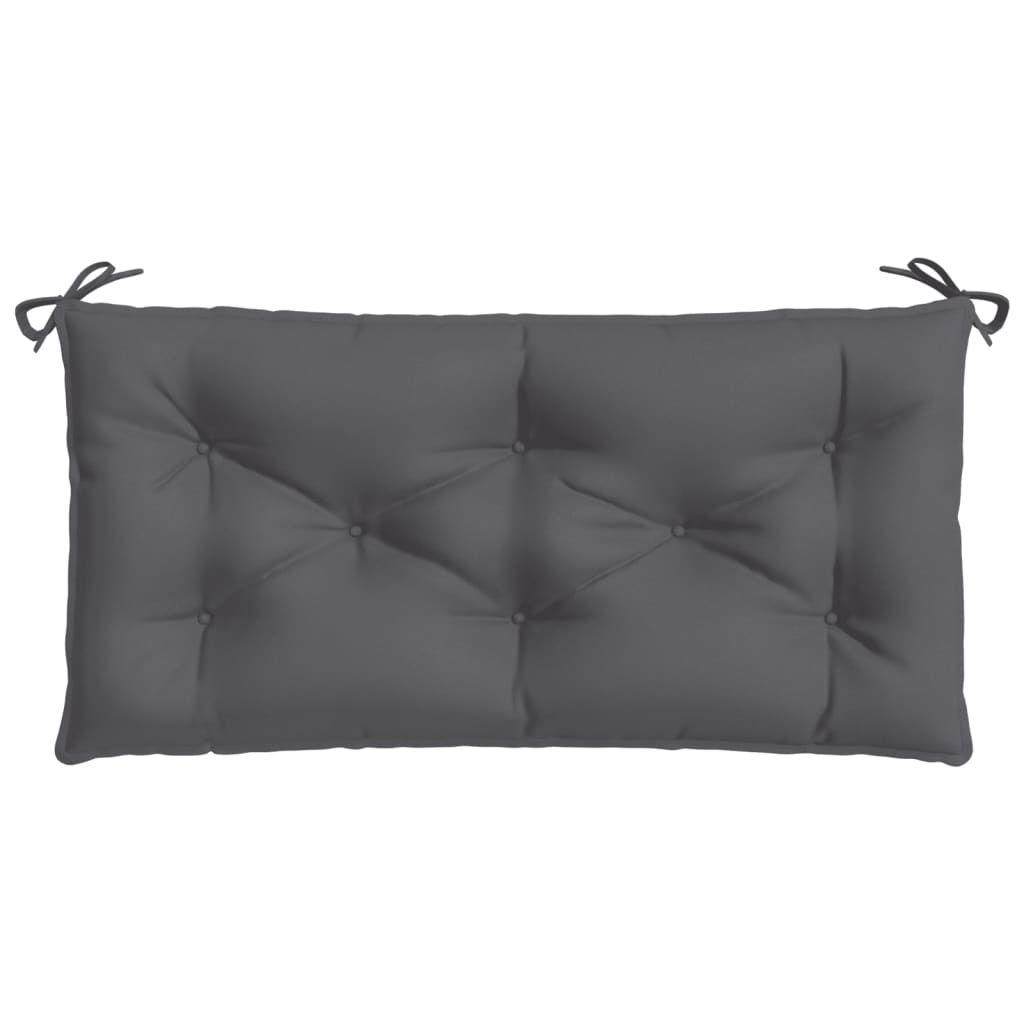 Coussin de banc de jardin anthracite 110x50x7 cm tissu oxford