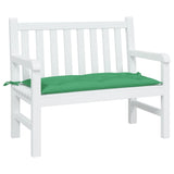 Coussin de banc de jardin vert 110x50x7 cm tissu oxford