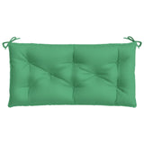 Coussin de banc de jardin vert 110x50x7 cm tissu oxford