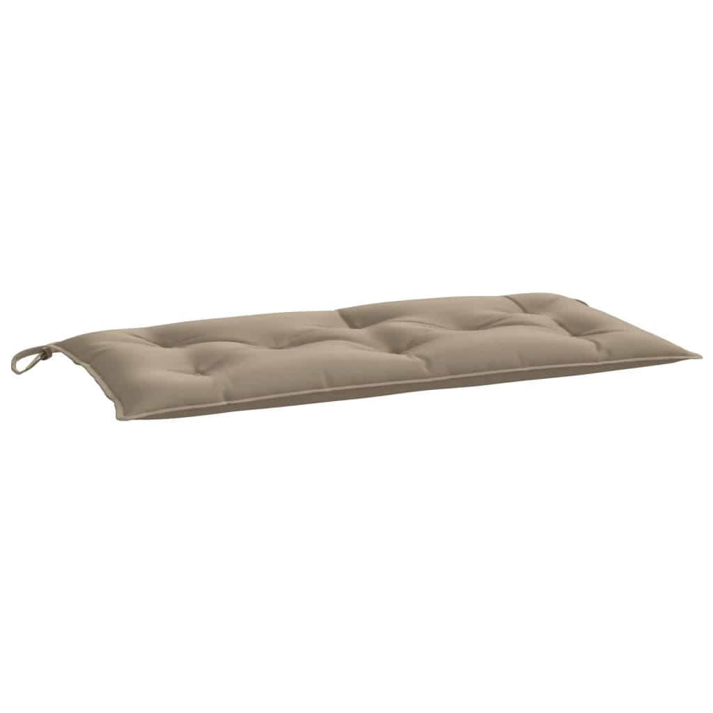 Coussin de banc de jardin taupe 110x50x7 cm tissu oxford