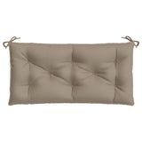 Coussin de banc de jardin taupe 110x50x7 cm tissu oxford