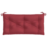 Coussin de banc de jardin rouge bordeaux 110x50x7 cm