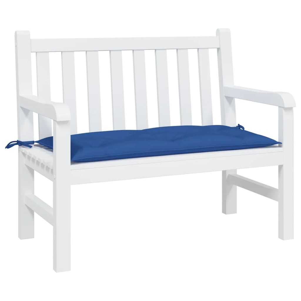 Coussin de banc de jardin bleu 110x50x7 cm tissu oxford