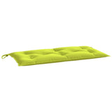 Coussin de banc de jardin vert brillant 110x50x7cm tissu oxford