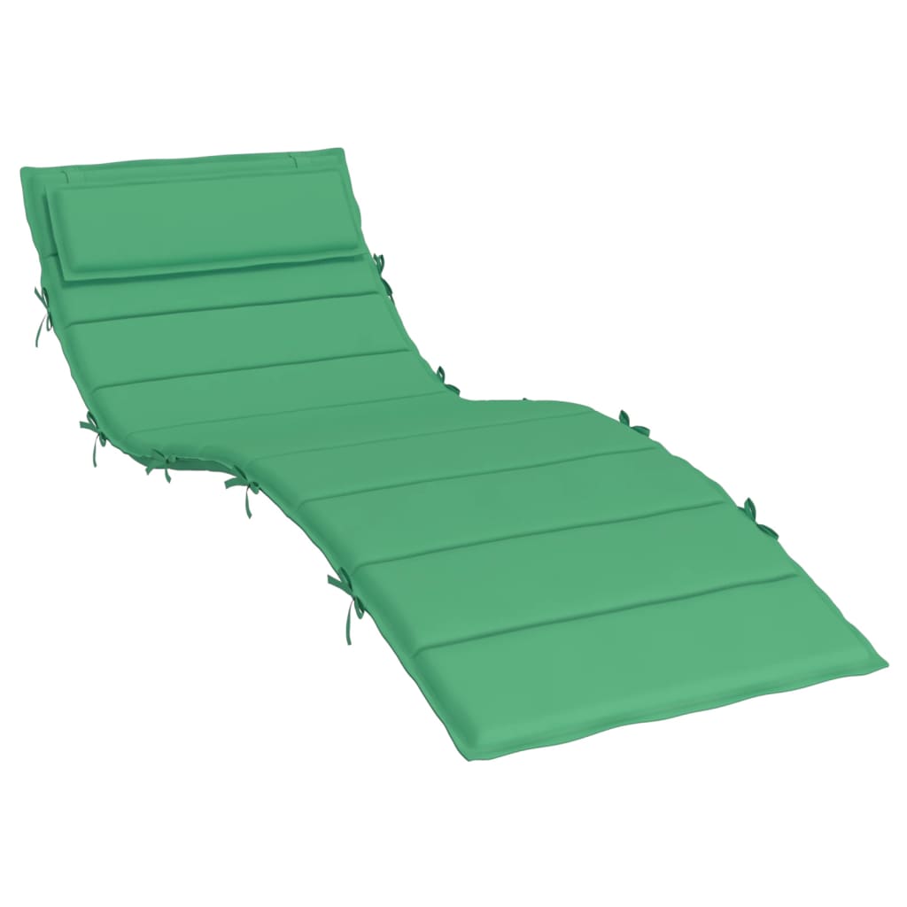 Coussin de chaise longue vert 180x60x3 cm tissu oxford