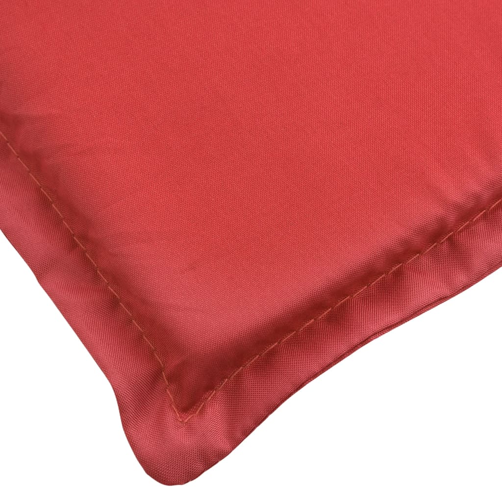 Coussin de chaise longue rouge 180x60x3 cm tissu oxford