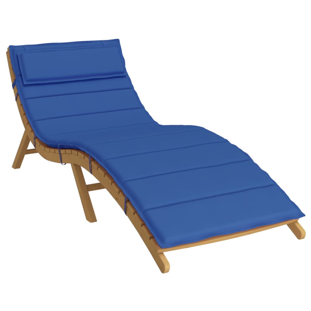 Royal blue chaise longue cushion 180x60x3 cm oxford fabric