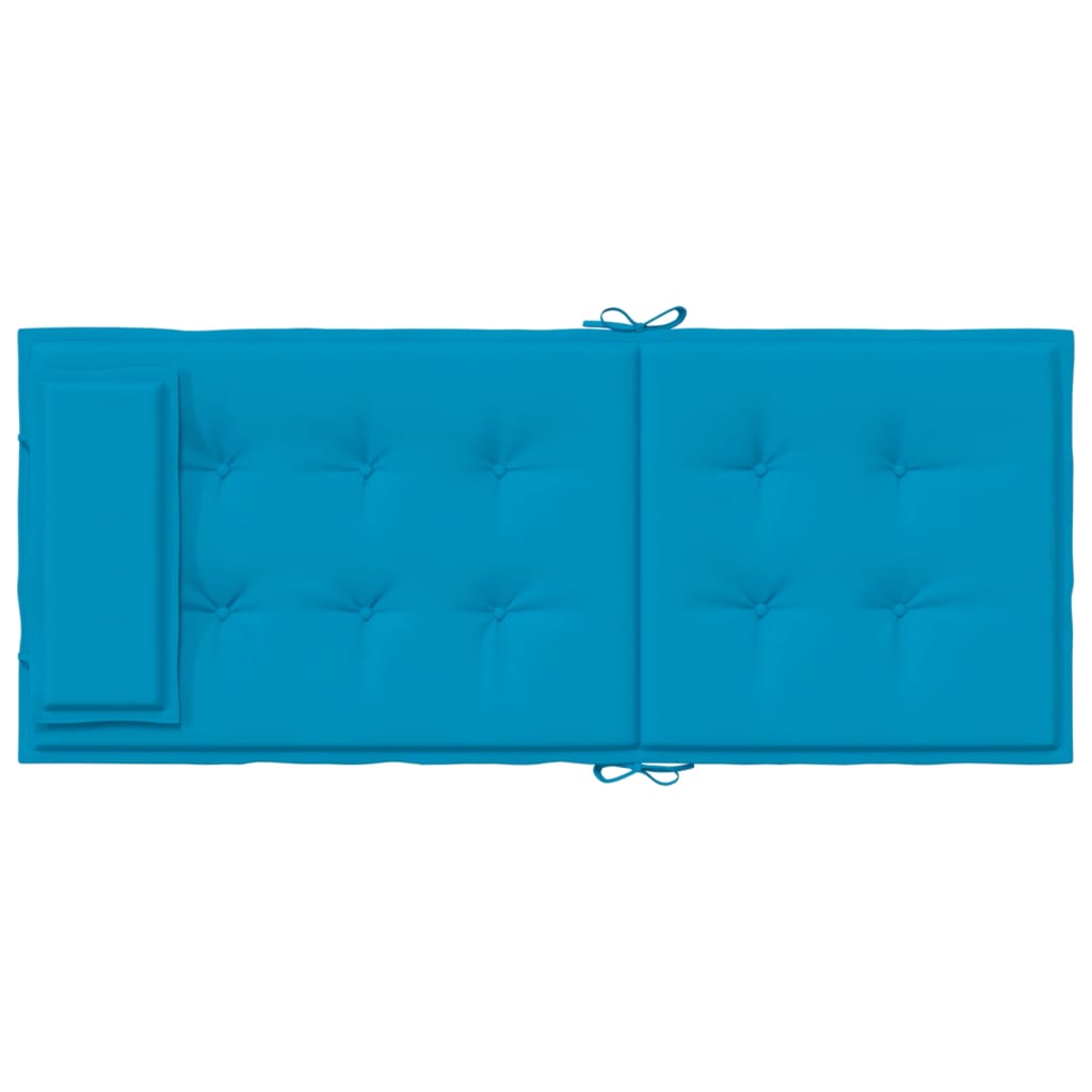 Coussins de chaise à dossier haut lot de 6 bleu clair