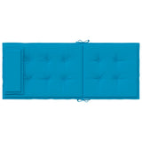 Coussins de chaise à dossier haut lot de 6 bleu clair