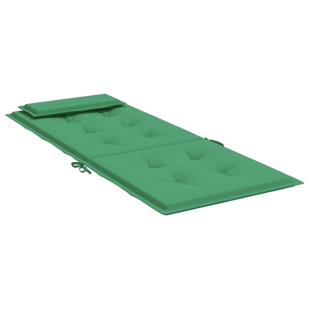 Coussins de chaise à dossier haut lot de 4 vert tissu oxford