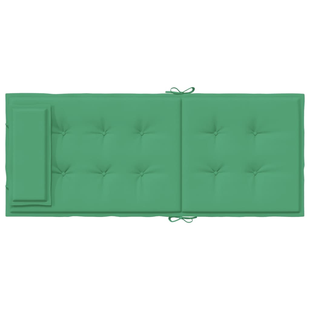 Coussins de chaise à dossier haut lot de 4 vert tissu oxford