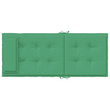 Coussins de chaise à dossier haut lot de 4 vert tissu oxford