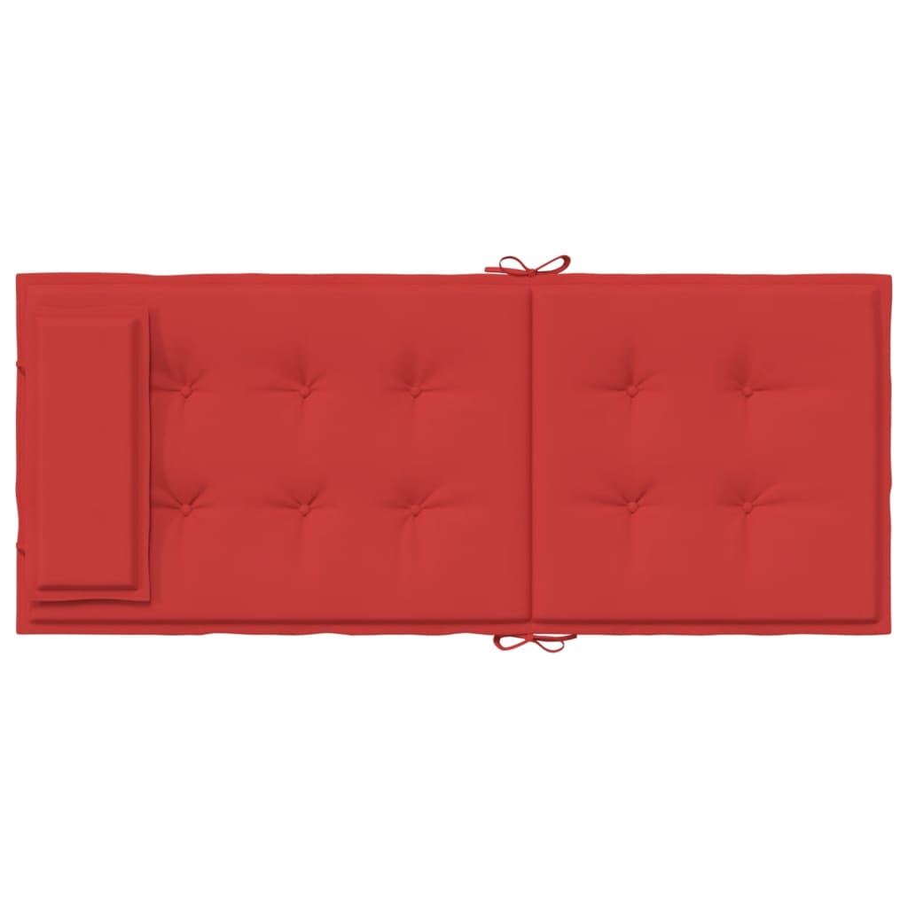 Coussins de chaise à dossier haut lot de 4 rouge tissu oxford