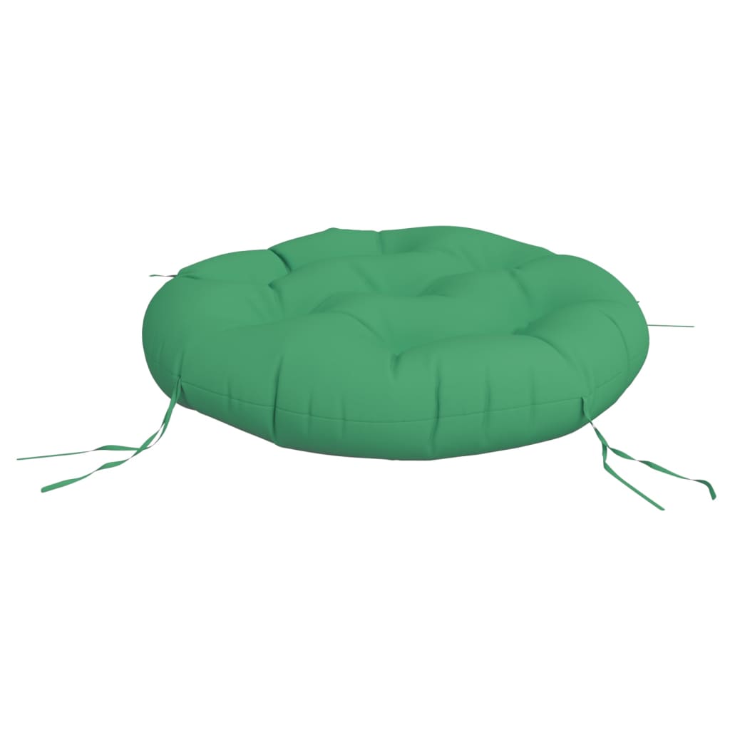 Coussin rond vert Ø 60 x11 cm tissu oxford