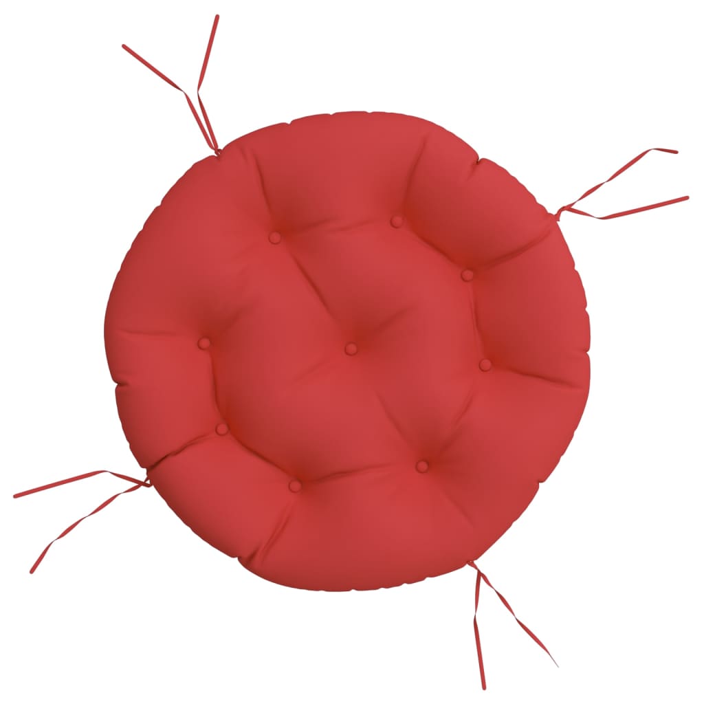 Coussin rond rouge Ø 60 x11 cm tissu oxford