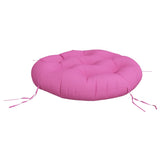 Coussin rond rose Ø 60 x11 cm tissu oxford