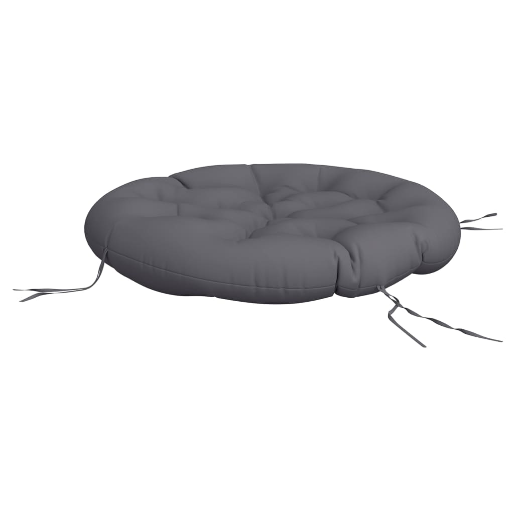 Coussin rond anthracite Ø 100 x11 cm tissu oxford