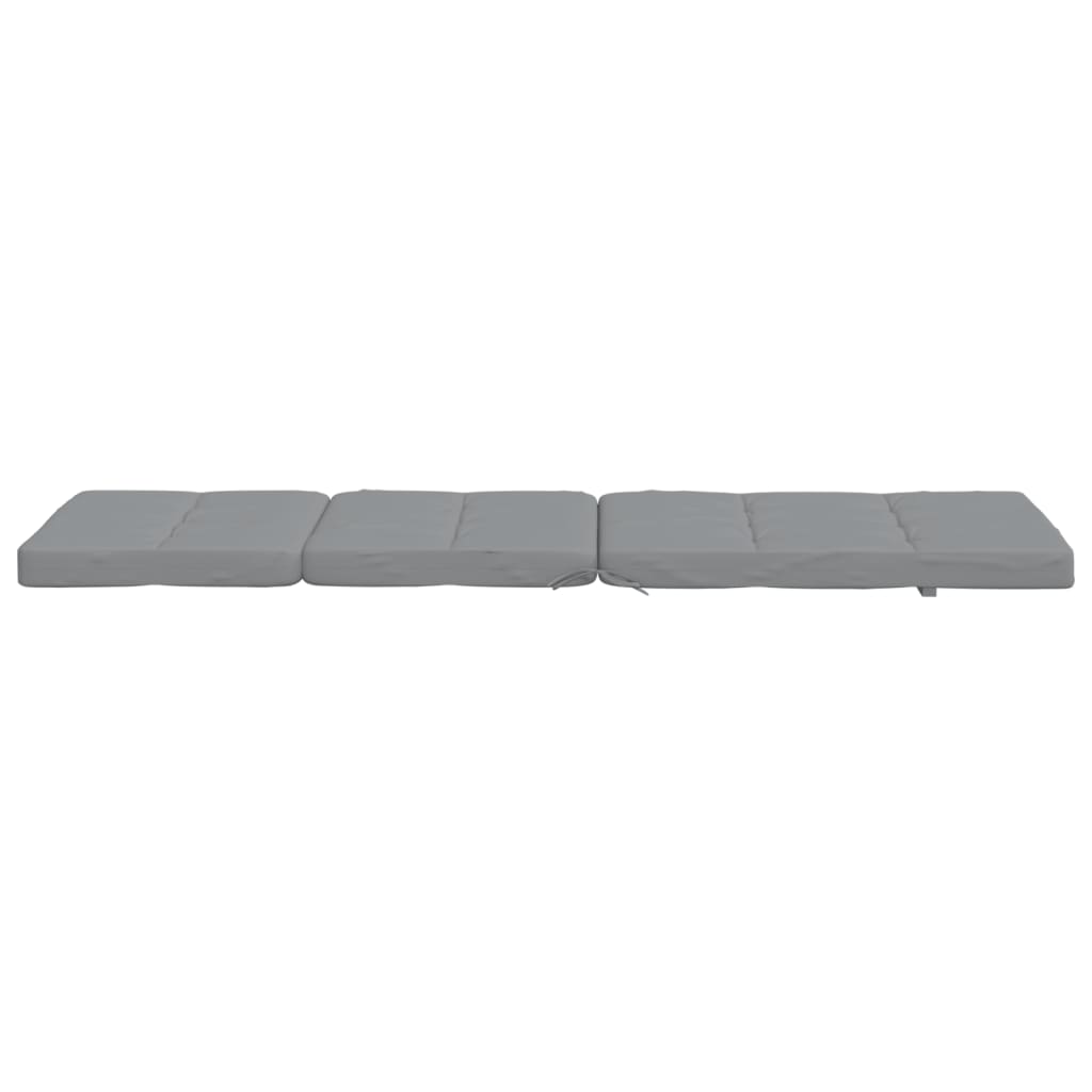 Coussins de chaise longue lot de 2 gris tissu oxford