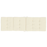 Coussins de chaise longue lot de 2 crème tissu oxford