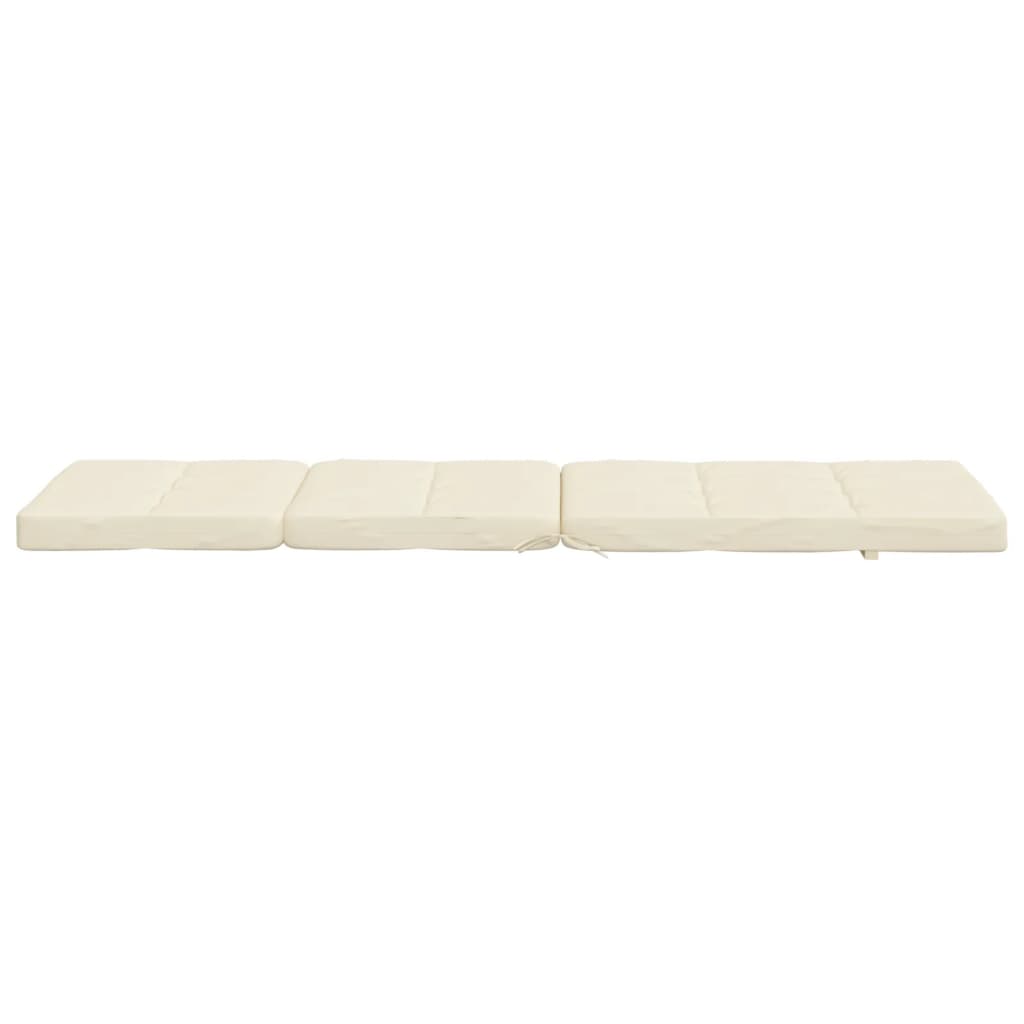 Coussins de chaise longue lot de 2 crème tissu oxford