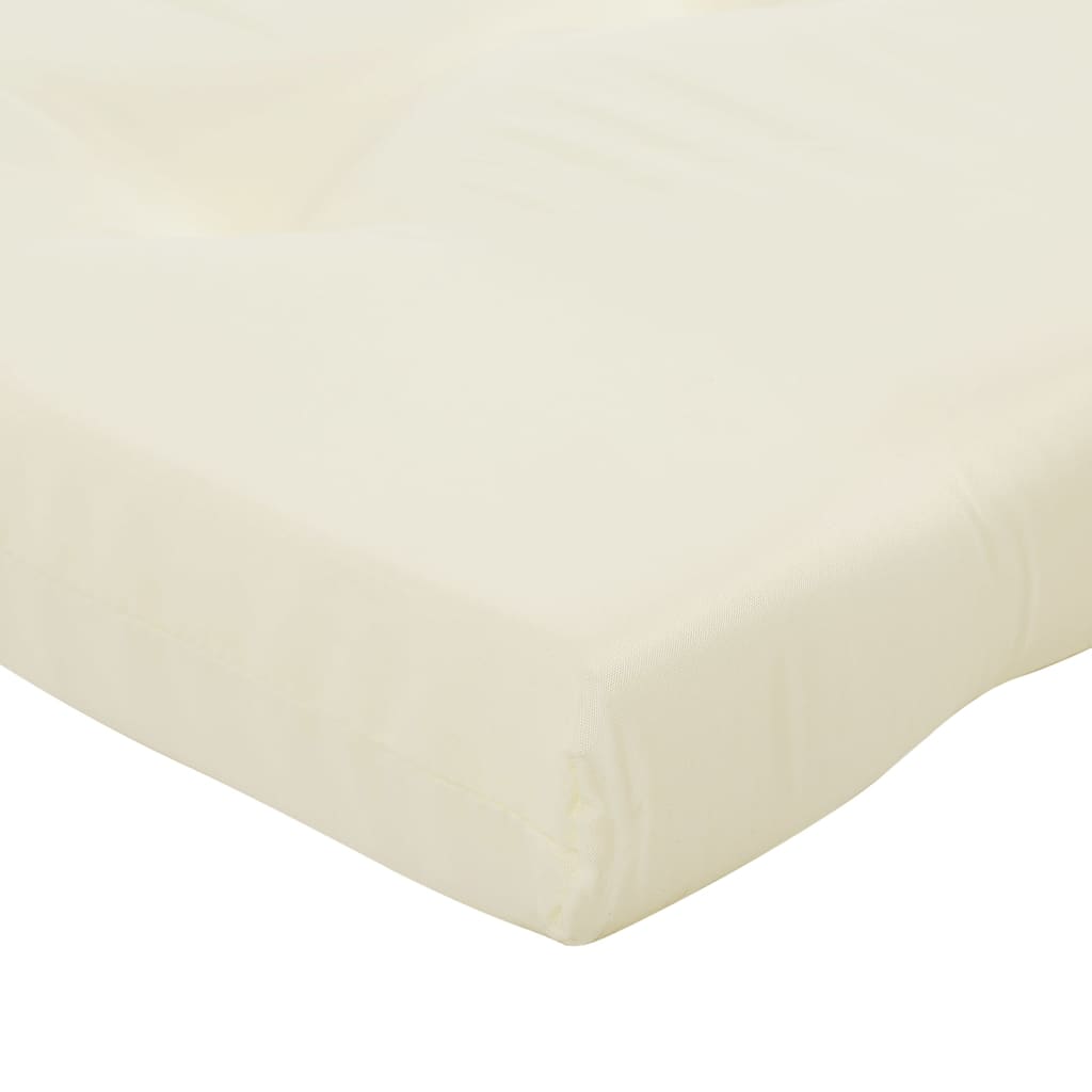 Coussins de chaise longue lot de 2 crème tissu oxford