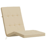 Coussins de chaise longue lot de 2 beige tissu oxford