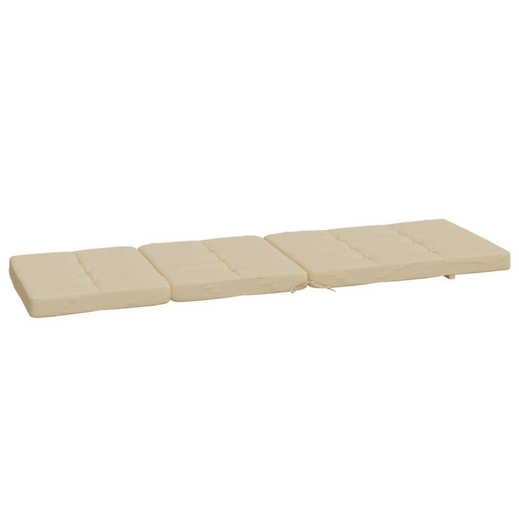 Coussins de chaise longue lot de 2 beige tissu oxford