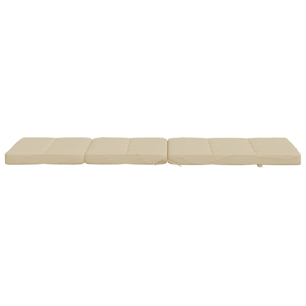 Coussins de chaise longue lot de 2 beige tissu oxford