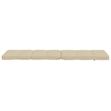 Coussins de chaise longue lot de 2 beige tissu oxford