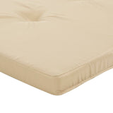 Coussins de chaise longue lot de 2 beige tissu oxford